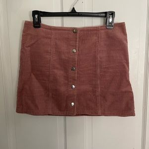 Pink corduroy skirt size M from Forever 21
